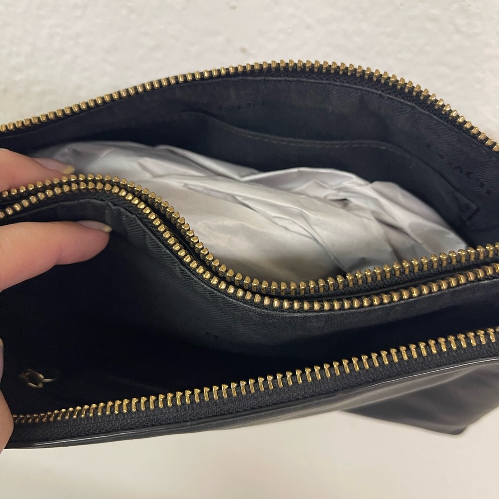 Coach Black Leather Crossbody with Gold Hardware - Picture 6 of 7